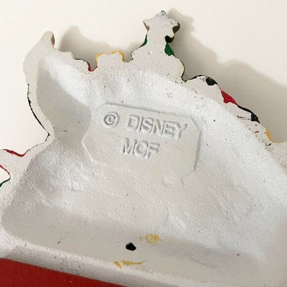 Vtg MCF Mickey Minnie Mouse Cast Iron Double Stocking Holder Flaws - Picture 10 of 16